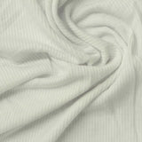 Rib Knit Fabric, 180 gsm, 143 cm — White — photo 1