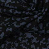 Black Animal Print Interlock Knit, Poly-Spandex — photo 1