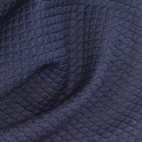 Navy Diamond Jacquard, Polyester, 320 gsm — photo 1