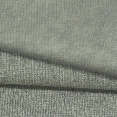 Heather Grey Marl Waffle Knit, Cotton