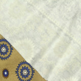 Blue Geometric-Circle Knit, Viscose — photo 1