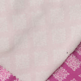 White Floral Milk Silk Knit, Polyester, 180 gsm — photo 1