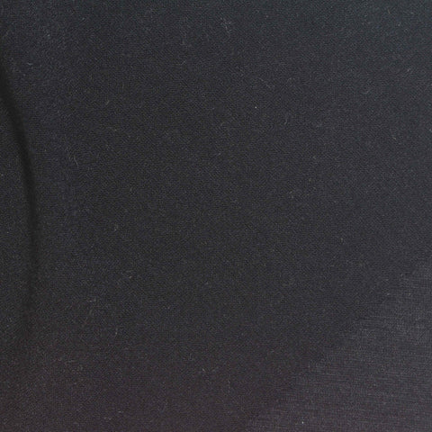 Polyester Viscose Stretch Jersey Knit Fabric, 193 gsm, 170 cm — Black