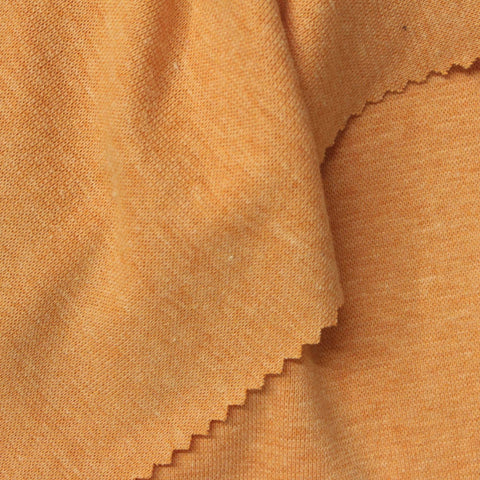 Rust Marl Rib Knit, Poly-Cotton
