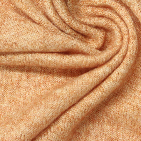 Light Brown Marl Knit, Viscose-Nylon