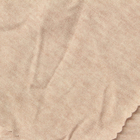 Yarn-Dyed Viscose Wool Jersey Knit Fabric, 170 gsm, 170 cm — Beige