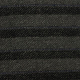 Charcoal Horizontal-Stripe French Terry, Cotton-Poly — photo 1
