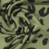 Dark Grey Leopard Chunky Knit, Viscose-Poly — photo 1