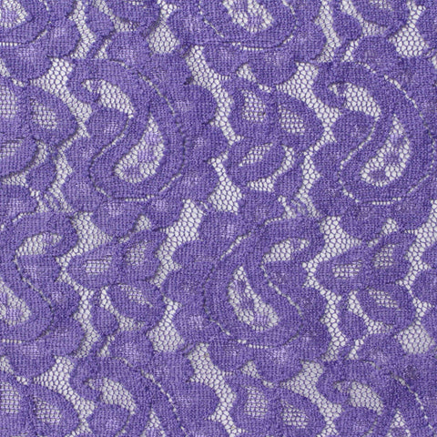 100% Polyester Lace Fabric, 135 gsm, 150 cm — Purple