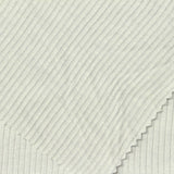 Polyester Viscose Stretch Rib Knit Fabric, 240 gsm — White — photo 1