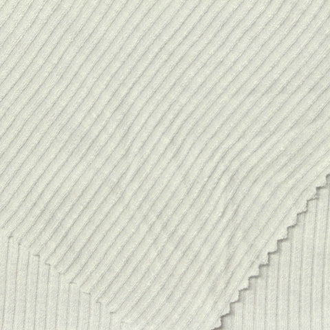Grey Heather Rib Knit, Poly-Viscose