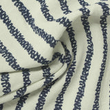 Dark Blue Stripes Rib Knit, Polyester, 150 gsm — photo 1