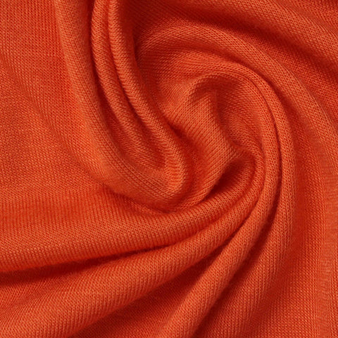 Viscose Stretch Jersey Knit Fabric, 167 gsm, 175 cm — Orange
