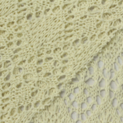 Polyester Cotton Pointelle Knit Fabric, 250 gsm, 170 cm — Yellow
