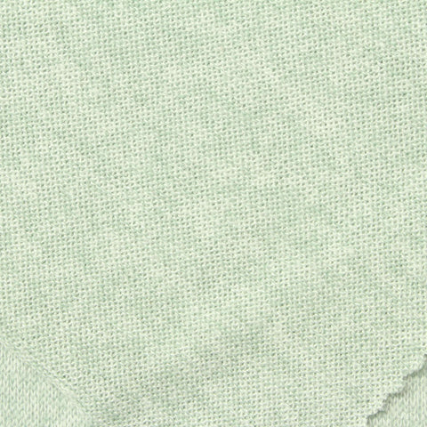 Light Green Marl Chunky Knit, Viscose-Poly, 195 gsm