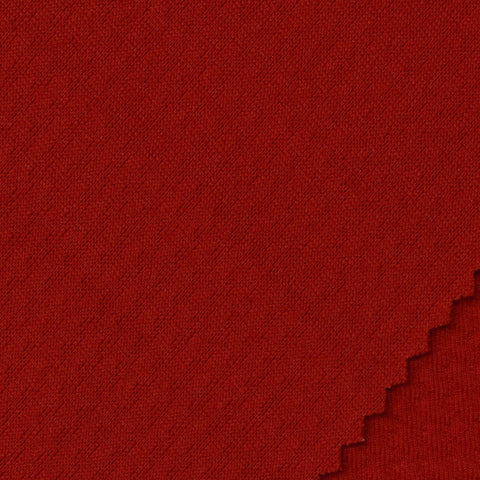 Jacquard Polyester Stretch Knit Fabric, 201 gsm — Red