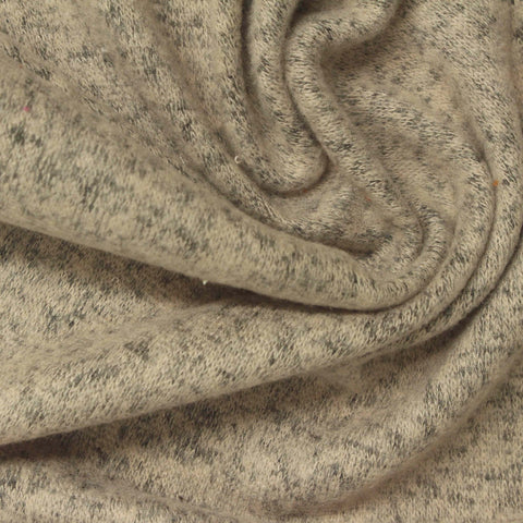 Dark Grey Marl Chunky Knit, Viscose-Poly, 195 gsm
