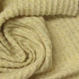 Polyester Viscose Stretch Waffle Knit Fabric, 213 gsm, 175 cm — Khaki — photo 1