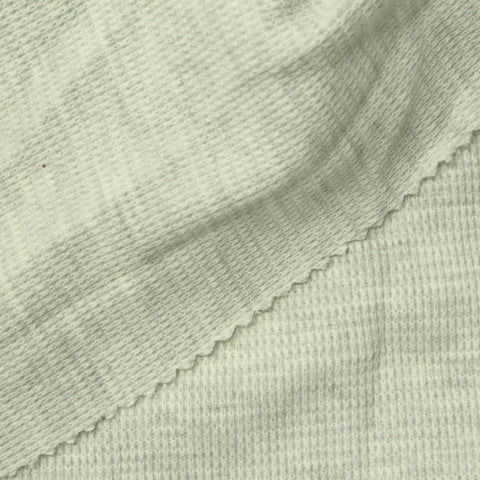 Heathered Grey Marl Waffle Knit, Poly-Cotton