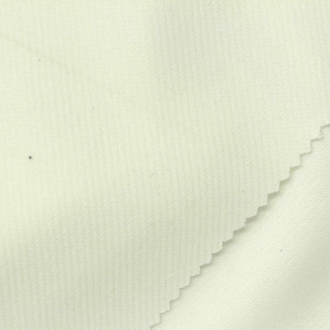Polyester Stretch Interlock Knit Fabric, 330 gsm, 165 cm — White