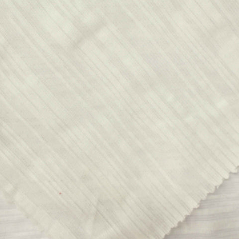 Slub Polyester Cotton Jersey Knit Fabric, 105 gsm, 160 cm — White