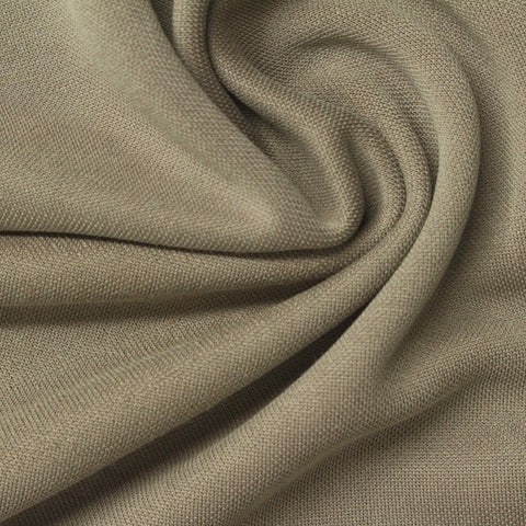 Viscose Polyester Piqué Knit Fabric, 280 gsm, 165 cm — Khaki
