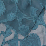 Teal Floral Jacquard, Polyester — photo 1