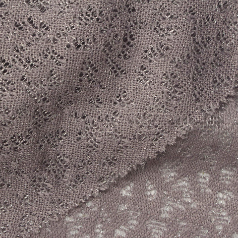 Mauve Openwork-Leaf Lace, Polyester