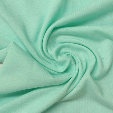 Polyester Cotton Jersey Knit Fabric, 157 gsm, 160 cm — Green