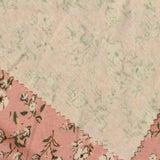 White Floral Rib Knit, Cotton, 190 gsm — photo 1