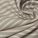 Sage Horizontal-Stripe Jersey Knit, Cotton — photo 1