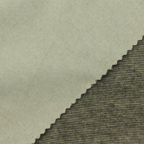 Muted Green Horizontal-Stripe Velvet, Poly-Viscose