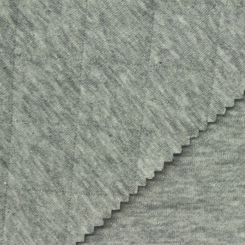 Grey Marl Jacquard, Poly-Cotton, 295 gsm