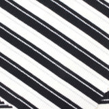 Black Horizontal-Stripe Rib Knit, 405 gsm — photo 1