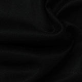100% Polyester Interlock Knit Fabric, 227 gsm, 160 cm — Black — photo 1