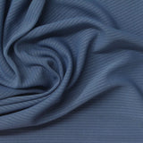 Muted Blue Ribbed Knit, Polyester — photo 1
