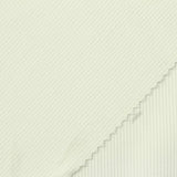 Polyester Stretch Rib Knit Fabric, 380 gsm, 132 cm — White — photo 1