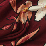 Cream Floral Woven, Linen-Viscose, 175 gsm — photo 1
