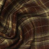 Brown Plaid Woven, Poly-Viscose, 285 gsm, 150 cm, ref EF-265199 — photo 1