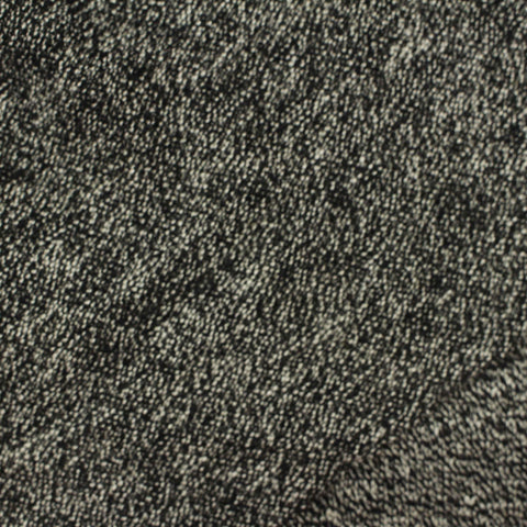 Black Marl Chunky Knit, Viscose, 295 gsm