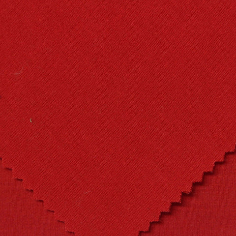 Polyester Stretch Scuba Knit Fabric, 360 gsm — Red