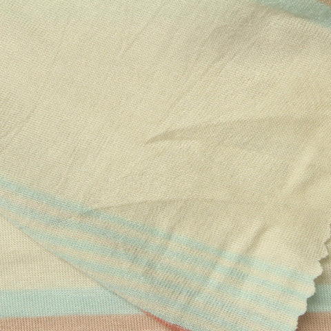Mint Horizontal-Stripe Jersey Knit, Viscose