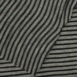 Black Horizontal-Stripe Jersey Knit, Viscose, 163 gsm — photo 1