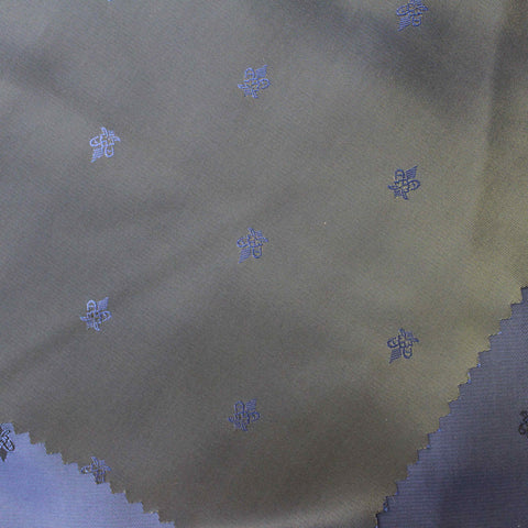 Jacquard Polyester Viscose Woven Fabric, 91 gsm — Blue