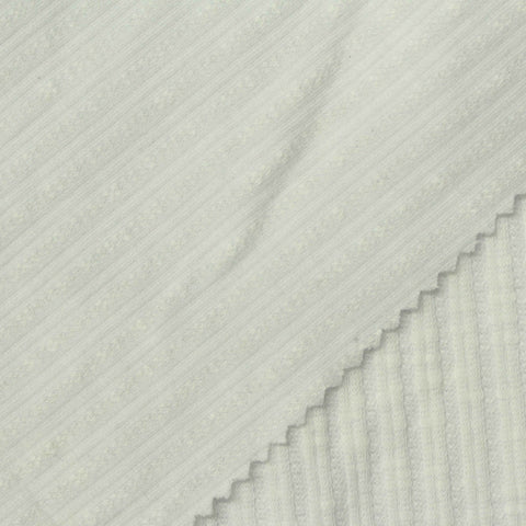 Jacquard Cotton Polyester Knit Fabric, 235 gsm, 140 cm — Grey