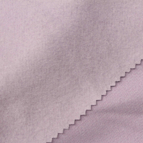 Brushed Cotton Polyester French Terry Fabric, 260 gsm, 157 cm — Purple