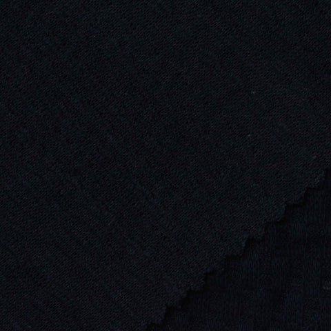 Dark Blue Geometric-Square Pointelle Knit