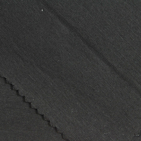 100% Viscose Jersey Knit Fabric, 340 gsm, 165 cm — Black