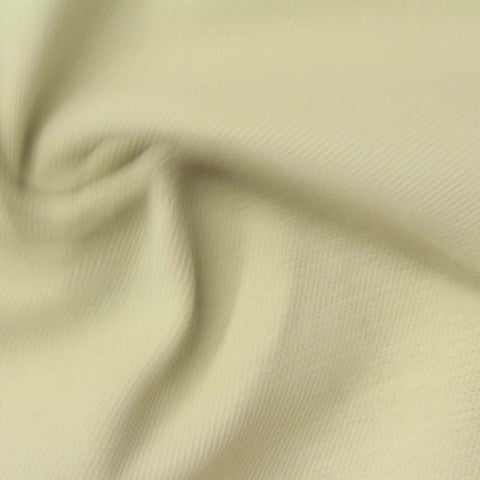 Cotton Polyester Stretch Piqué Knit Fabric, 320 gsm, 165 cm — Beige