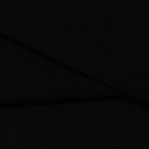 Brushed Polyester Woven Fabric, 200 gsm — Black